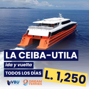 Boleto de Ferry La Ceiba - Utila (ida y vuelta) - DF
