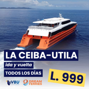 Boleto de Ferry La Ceiba - Utila (ida y vuelta) - DF