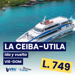 Boleto de Ferry La Ceiba - Utila (ida y vuelta) - GW