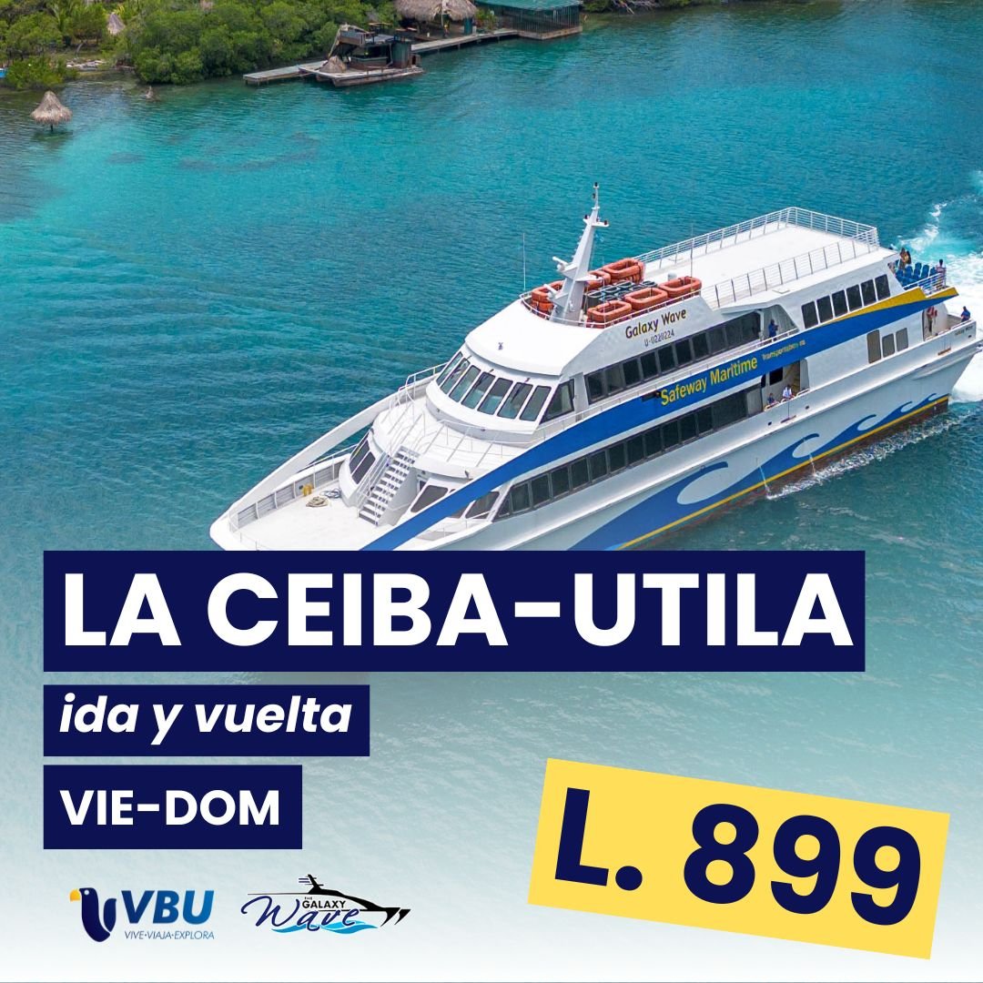 Boleto de Ferry La Ceiba - Utila (ida y vuelta) - GW