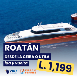 Boleto de Ferry Roatán - La Ceiba o Utila (ida y vuelta) - DF