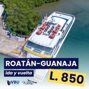 Boleto de Ferry Roatán - Guanaja (ida y vuelta) - GW (copia)