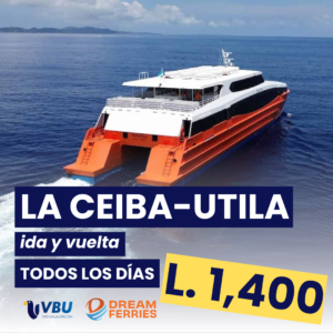Boleto de Ferry La Ceiba - Utila (ida y vuelta) - DF
